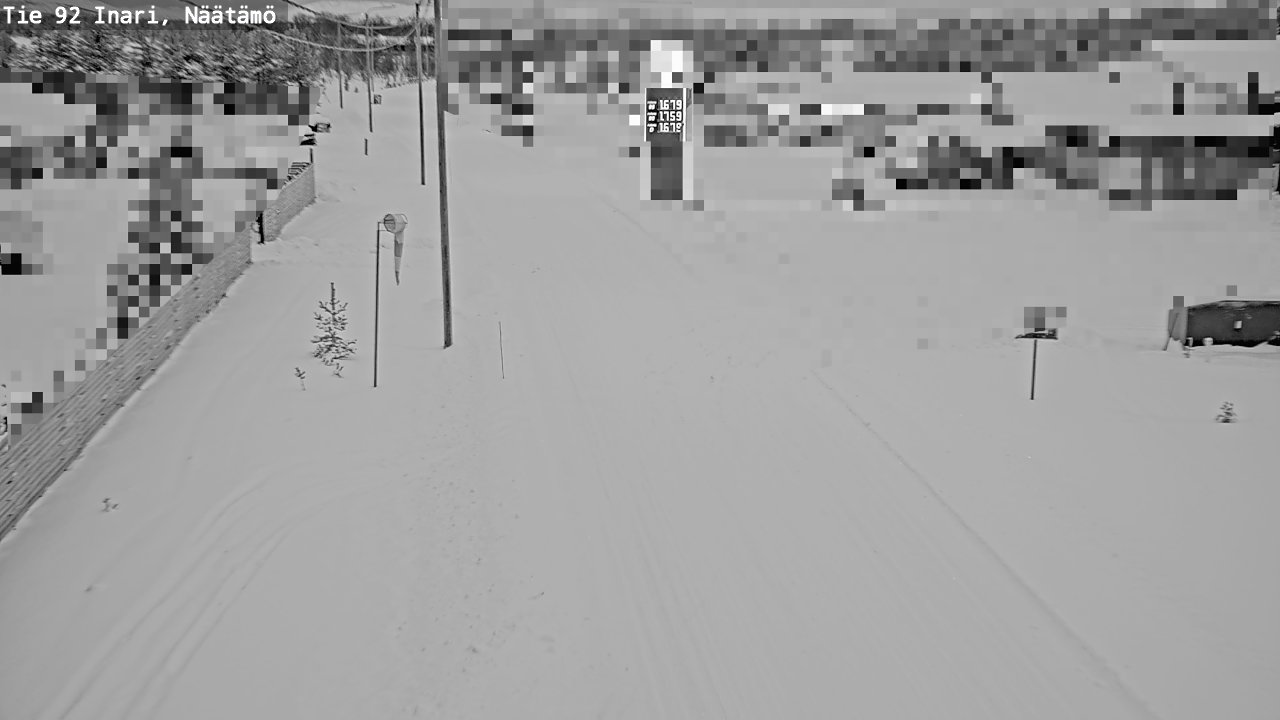 Weather Camera Image Road 92 Inari, Näätämö, Inari, Lappi