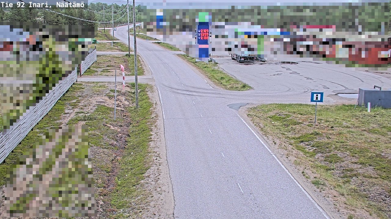 Kelikamerat Kuva Tie 92 Inari, Näätämö, Inari, Lappi