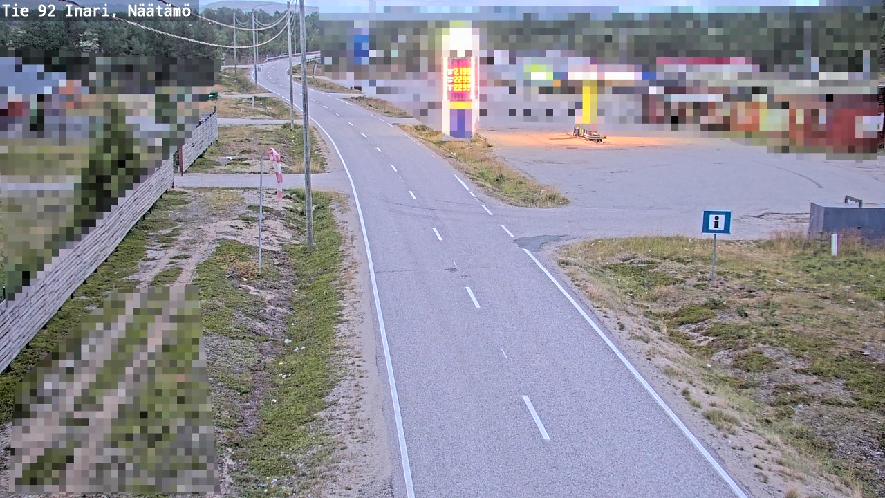 Kelikamerat Kuva Tie 92 Inari, Näätämö, Inari, Lappi