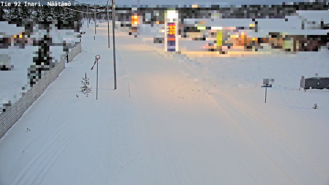 Weather Camera Image Road 92 Inari, Näätämö, Inari, Lappi