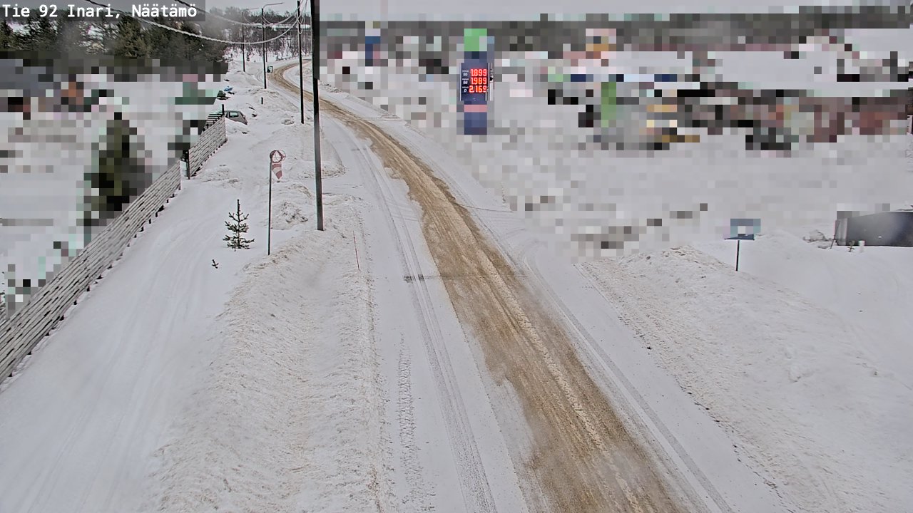 Weather Camera Image Road 92 Inari, Näätämö, Inari, Lappi