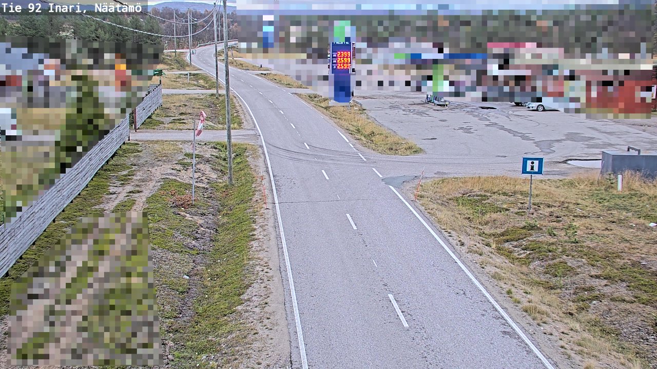 Kelikamerat Kuva Tie 92 Inari, Näätämö, Inari, Lappi