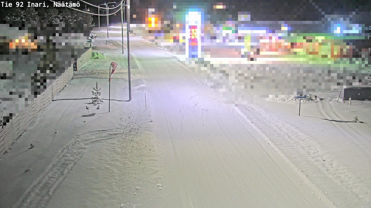 Weather Camera Image Road 92 Inari, Näätämö, Inari, Lappi