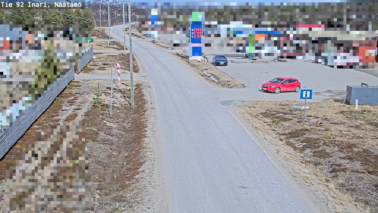 Kelikamerat Kuva Tie 92 Inari, Näätämö, Inari, Lappi
