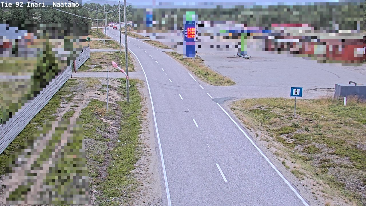 Kelikamerat Kuva Tie 92 Inari, Näätämö, Inari, Lappi