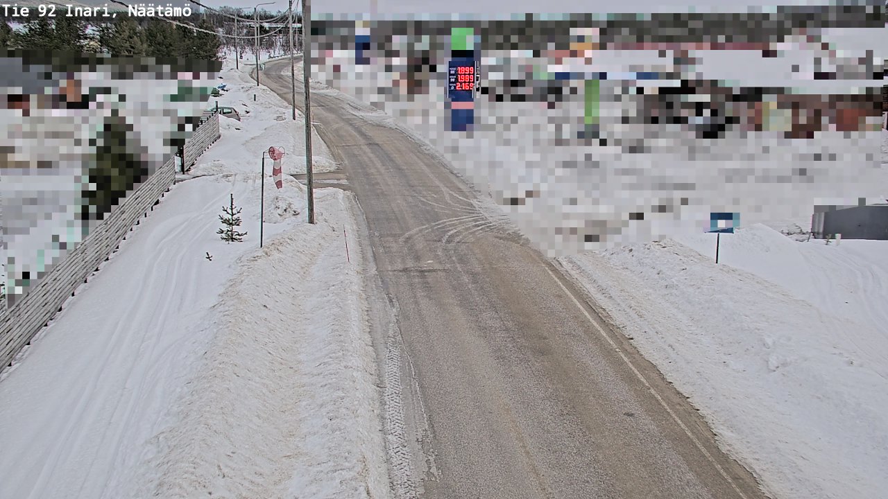 Kelikamerat Kuva Tie 92 Inari, Näätämö, Inari, Lappi