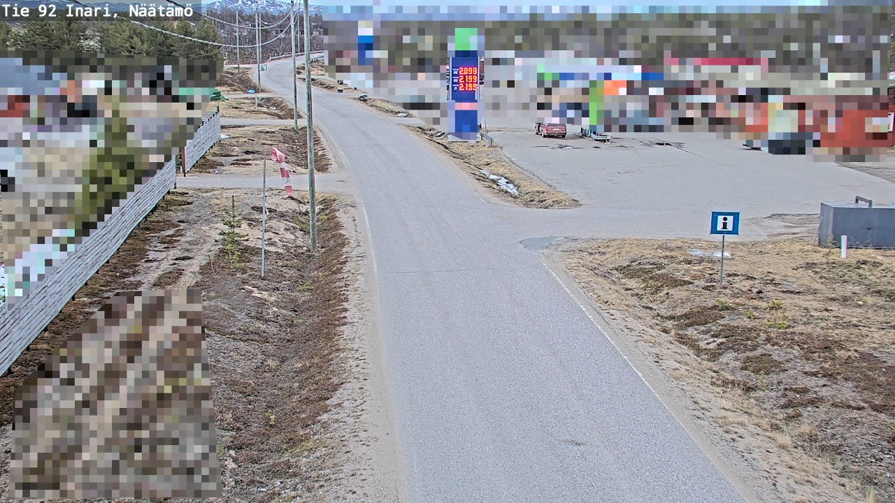 Kelikamerat Kuva Tie 92 Inari, Näätämö, Inari, Lappi