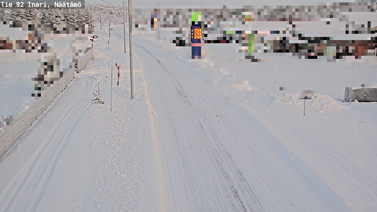 Kelikamerat Kuva Tie 92 Inari, Näätämö, Inari, Lappi
