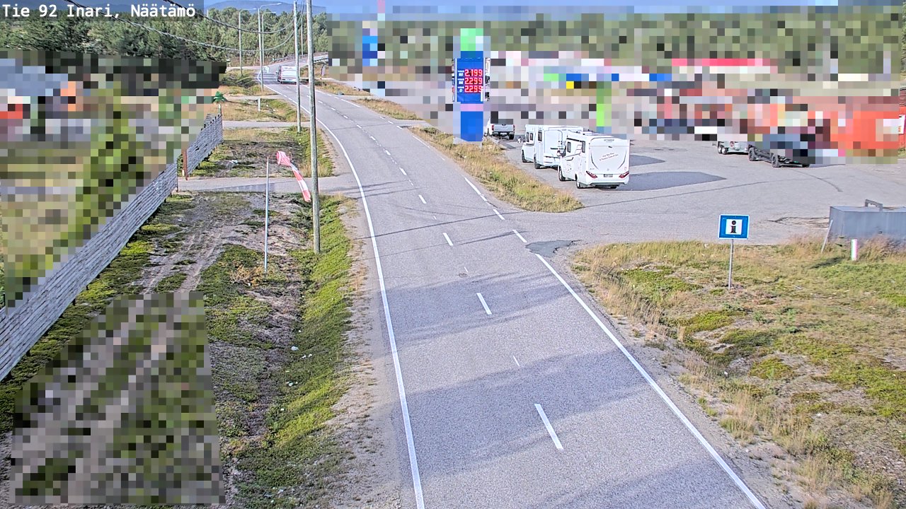 Kelikamerat Kuva Tie 92 Inari, Näätämö, Inari, Lappi