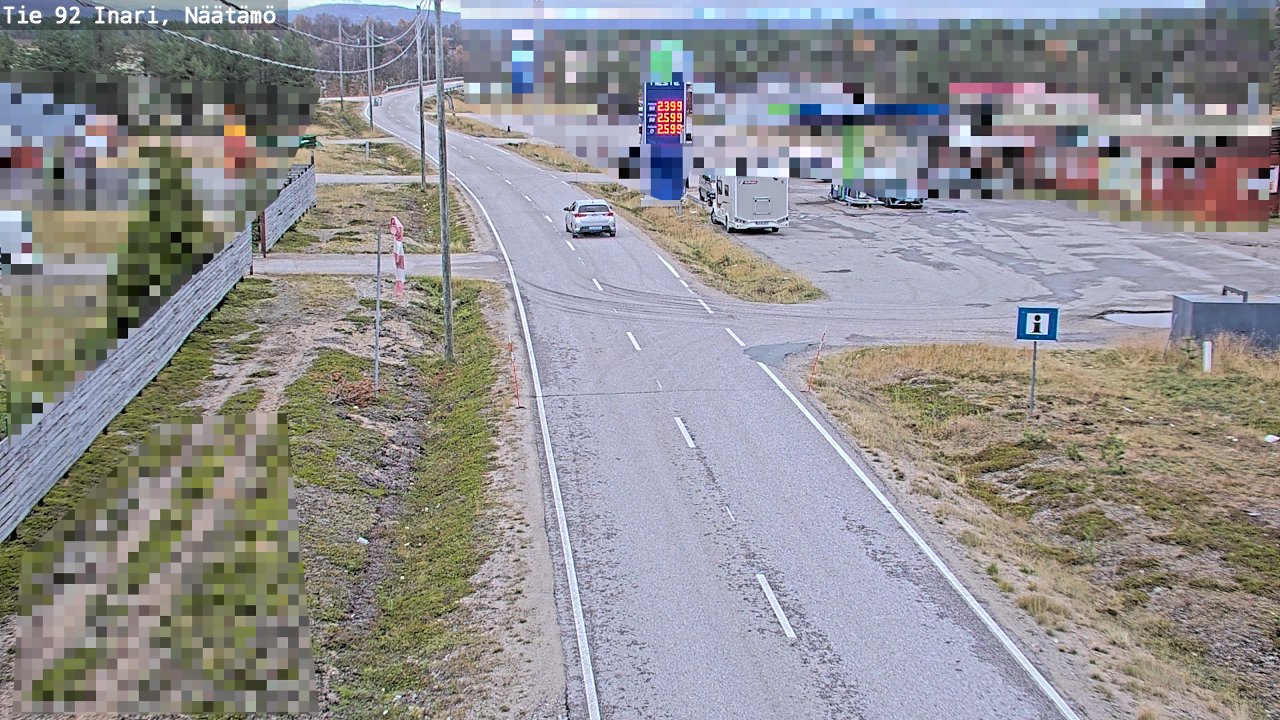 Kelikamerat Kuva Tie 92 Inari, Näätämö, Inari, Lappi