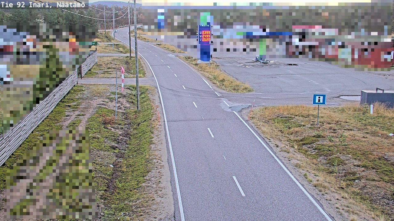Kelikamerat Kuva Tie 92 Inari, Näätämö, Inari, Lappi