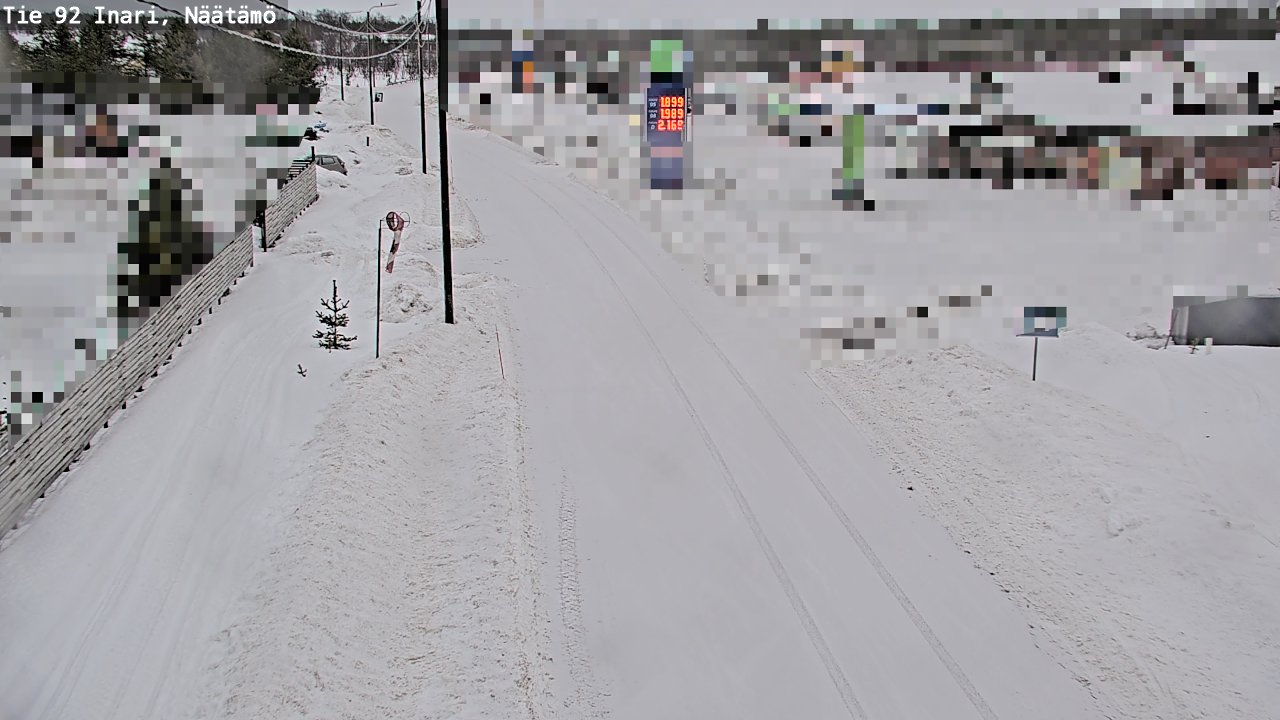 Kelikamerat Kuva Tie 92 Inari, Näätämö, Inari, Lappi