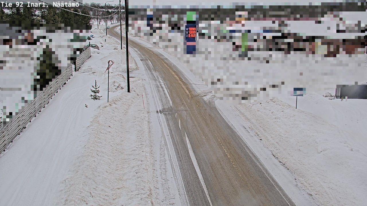 Weather Camera Image Road 92 Inari, Näätämö, Inari, Lappi