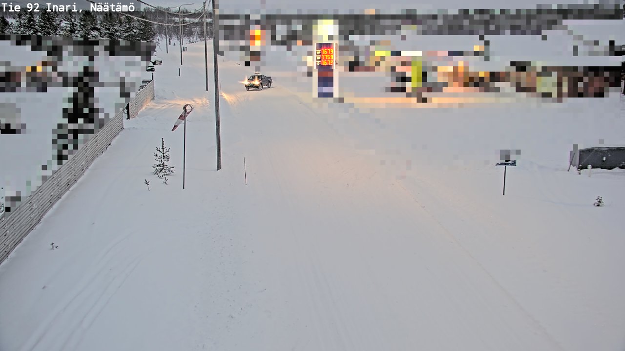 Weather Camera Image Road 92 Inari, Näätämö, Inari, Lappi
