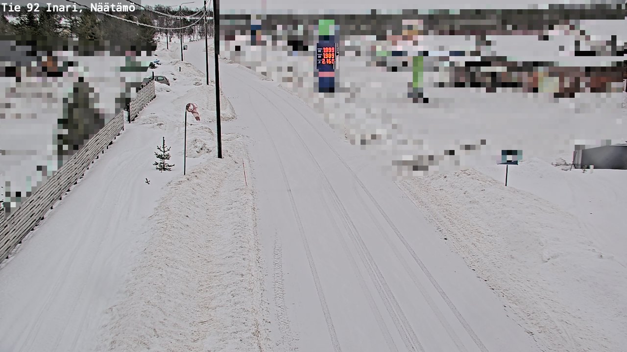 Weather Camera Image Road 92 Inari, Näätämö, Inari, Lappi