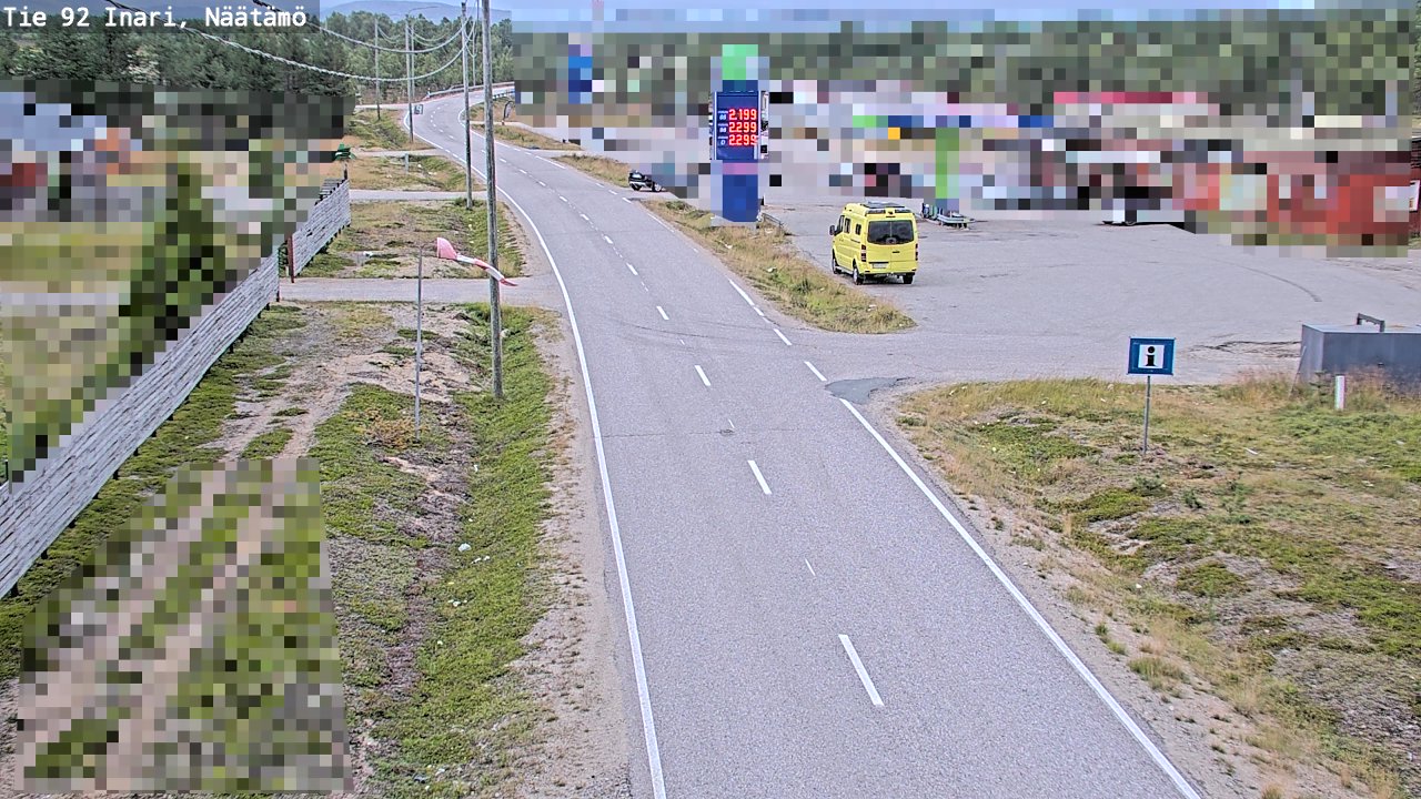 Kelikamerat Kuva Tie 92 Inari, Näätämö, Inari, Lappi