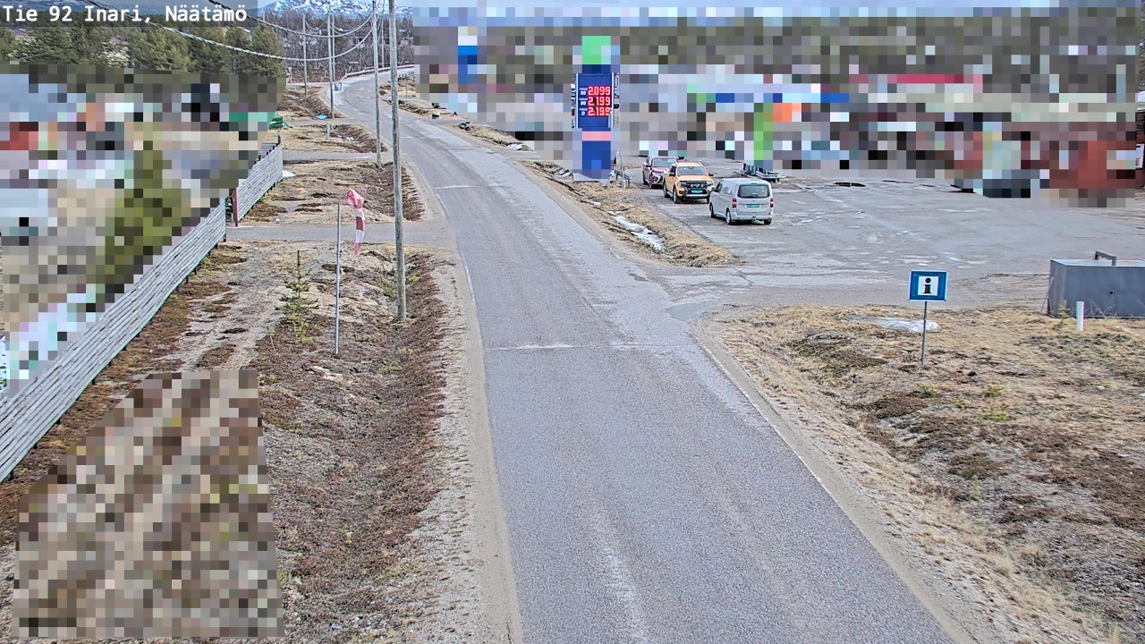 Kelikamerat Kuva Tie 92 Inari, Näätämö, Inari, Lappi
