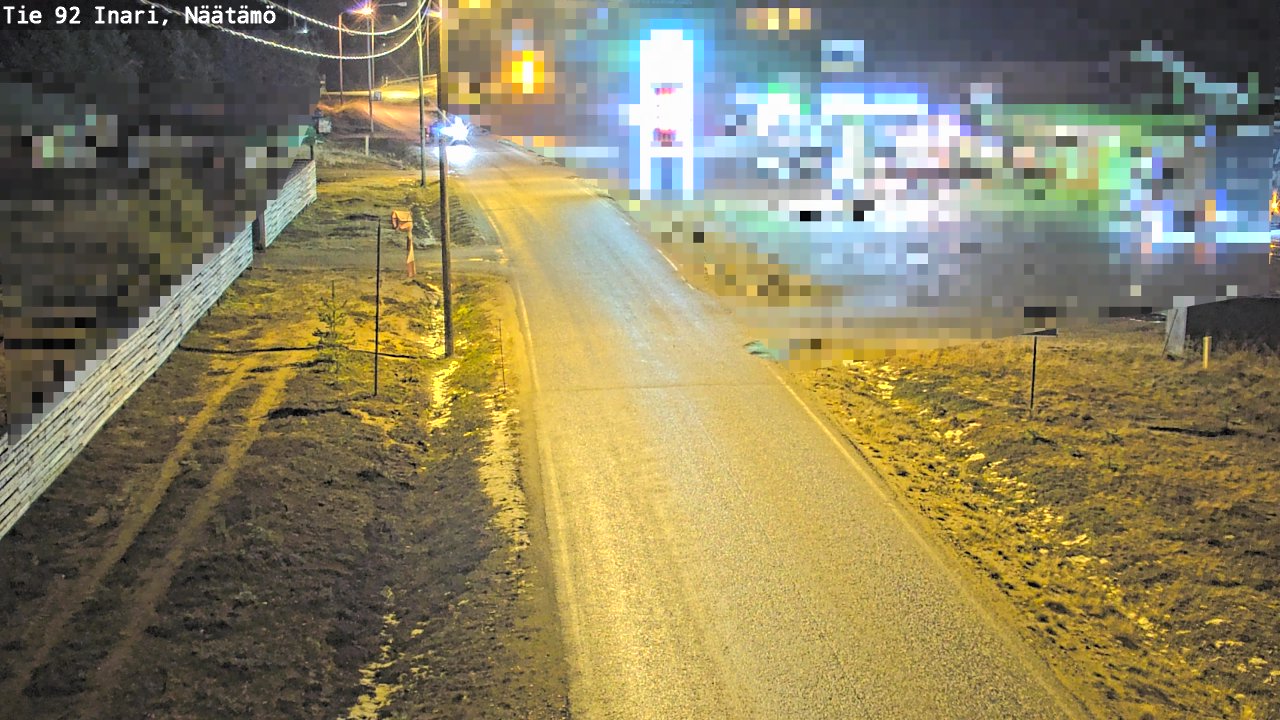 Kelikamerat Kuva Tie 92 Inari, Näätämö, Inari, Lappi