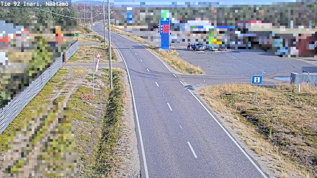 Kelikamerat Kuva Tie 92 Inari, Näätämö, Inari, Lappi