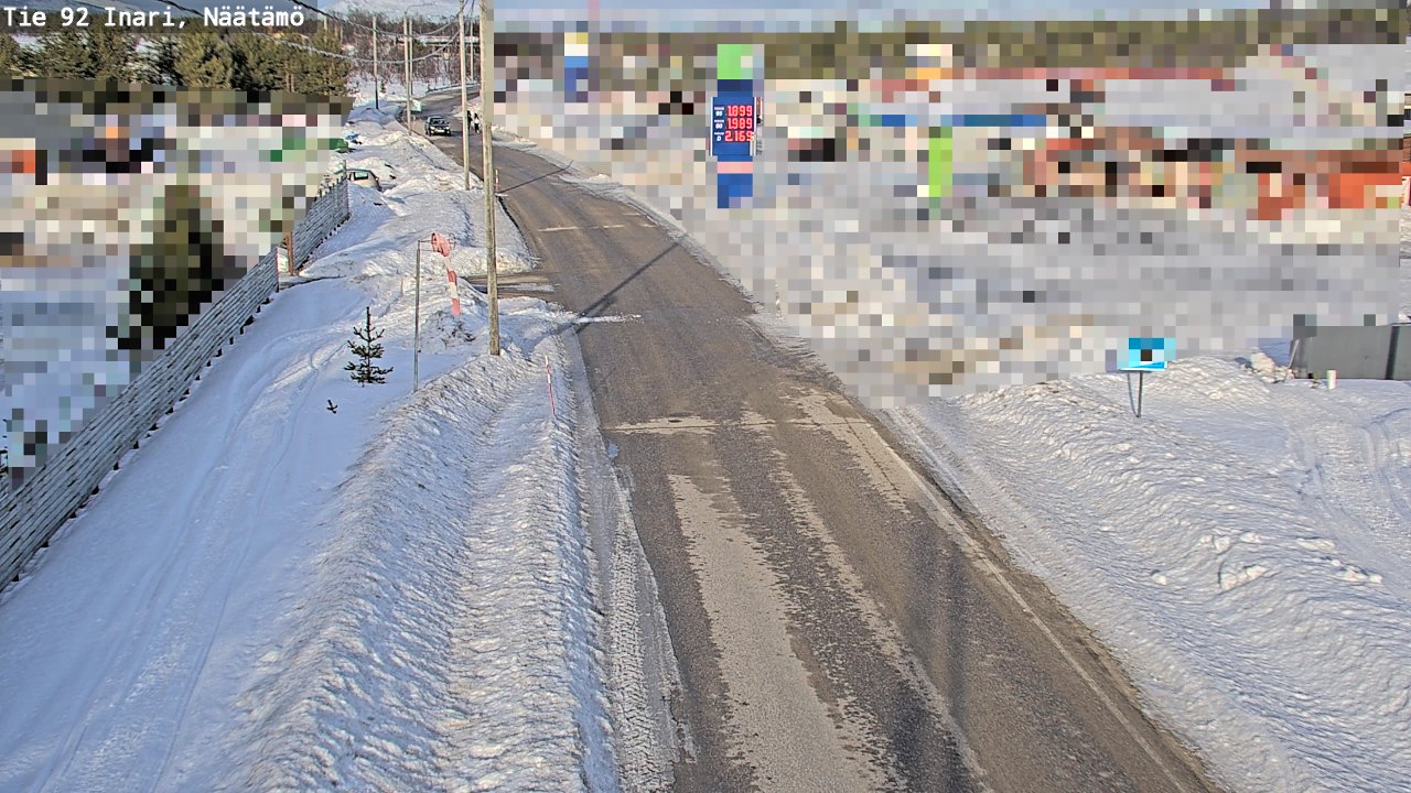 Kelikamerat Kuva Tie 92 Inari, Näätämö, Inari, Lappi
