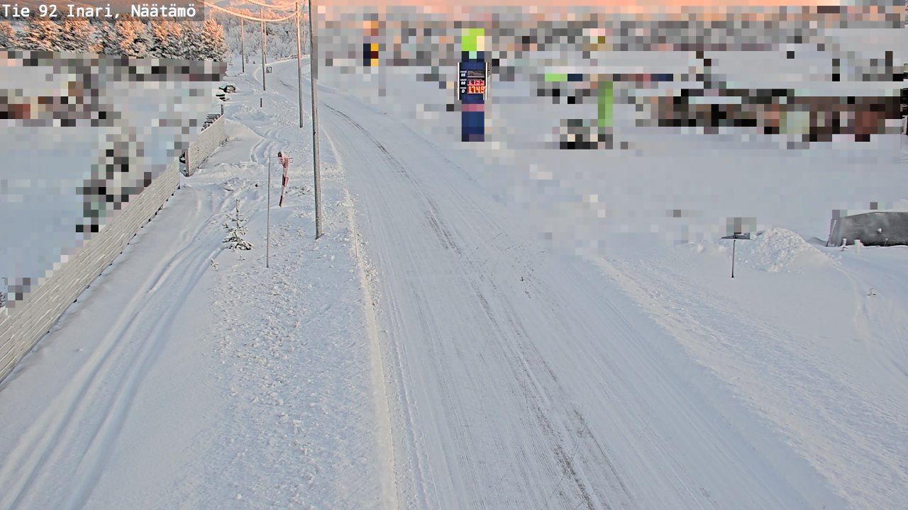 Kelikamerat Kuva Tie 92 Inari, Näätämö, Inari, Lappi