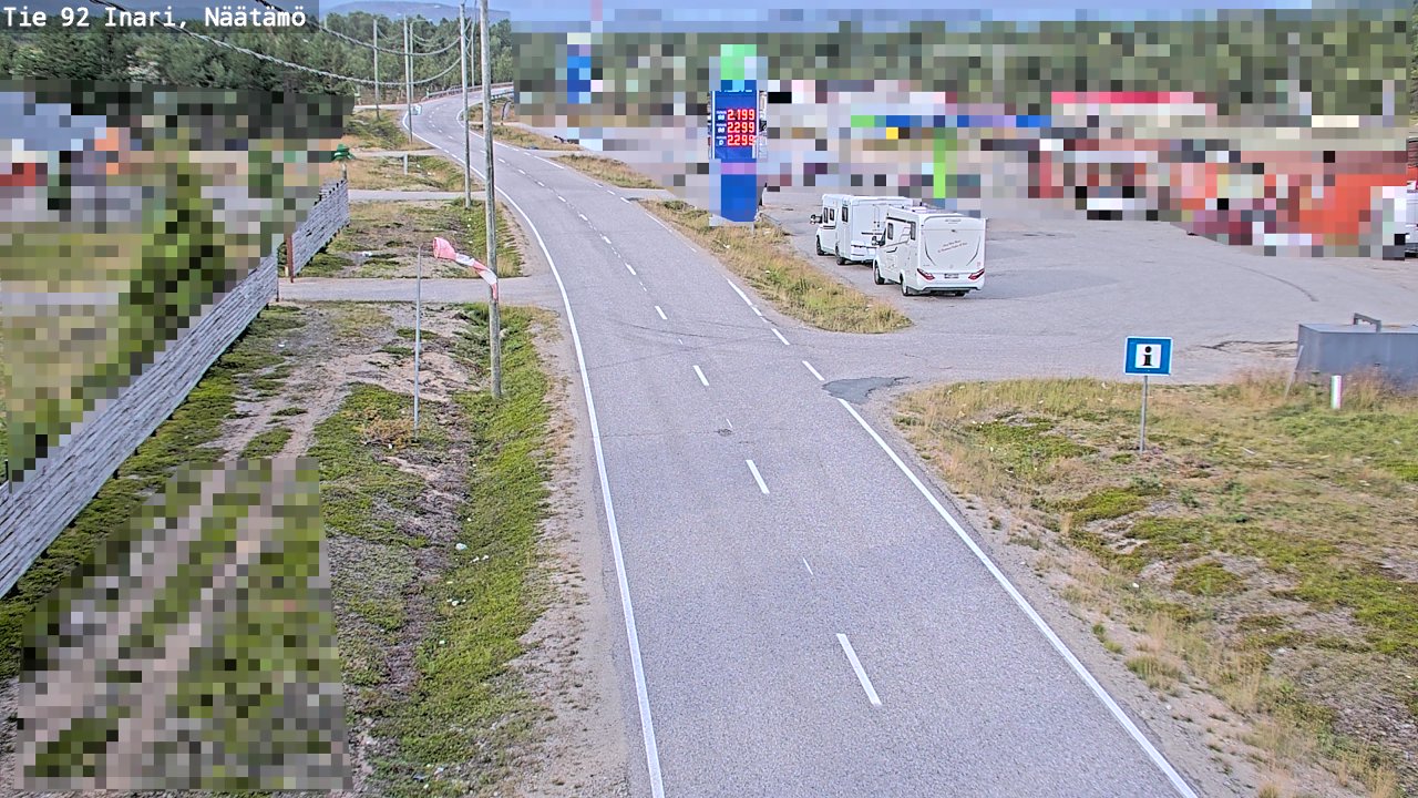 Kelikamerat Kuva Tie 92 Inari, Näätämö, Inari, Lappi