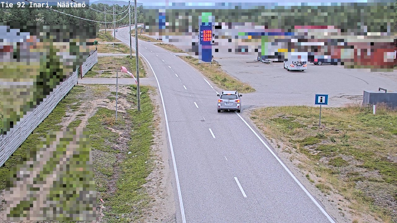 Kelikamerat Kuva Tie 92 Inari, Näätämö, Inari, Lappi