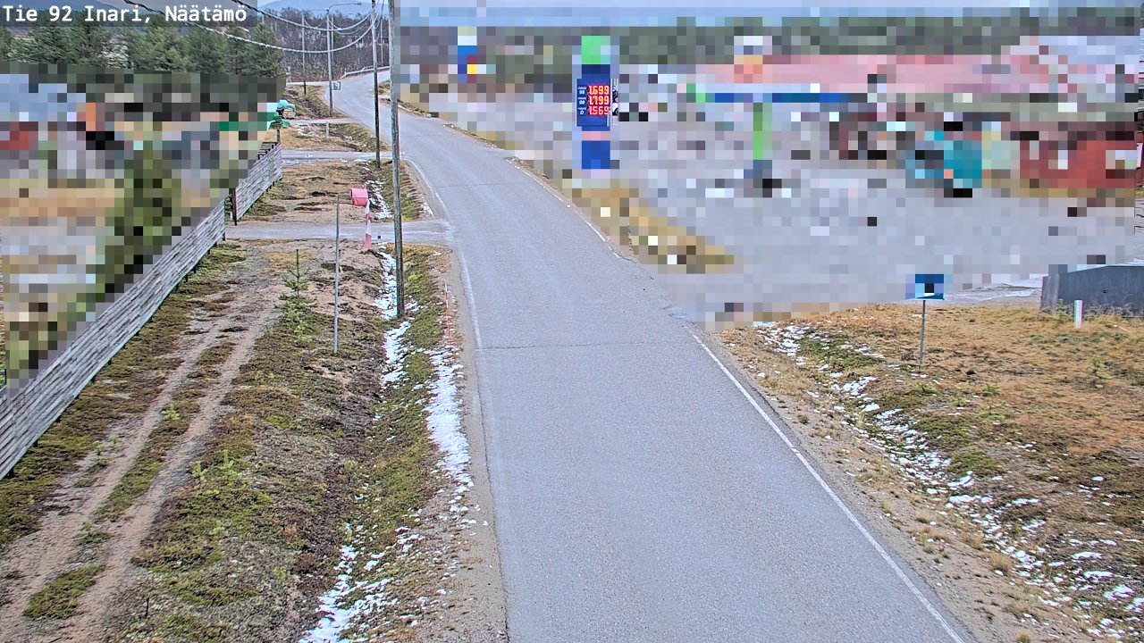 Kelikamerat Kuva Tie 92 Inari, Näätämö, Inari, Lappi