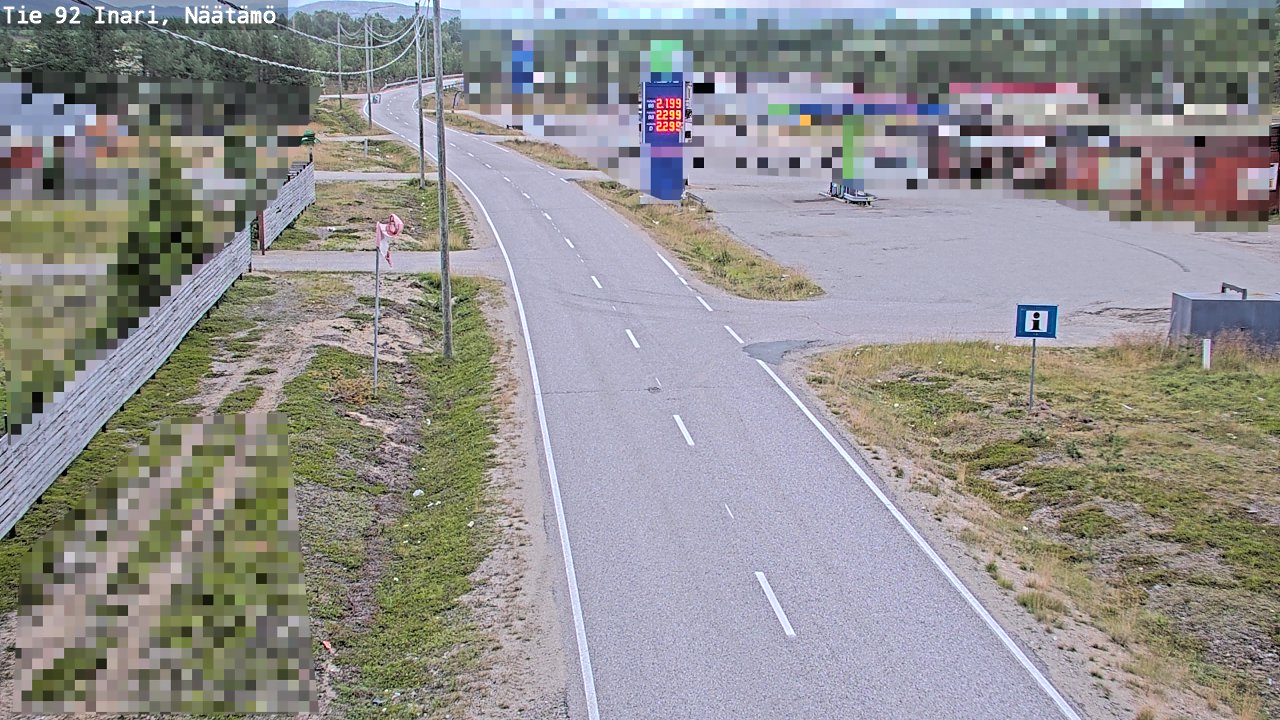 Kelikamerat Kuva Tie 92 Inari, Näätämö, Inari, Lappi