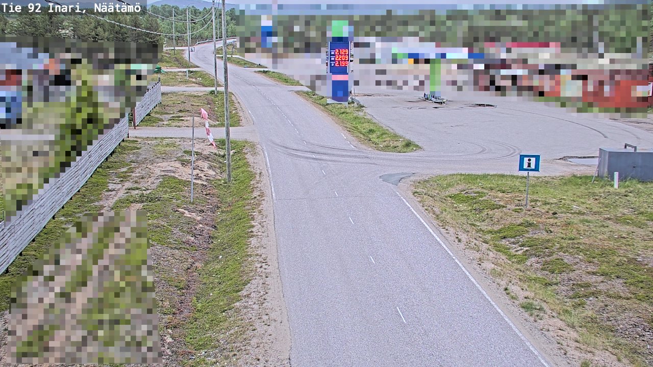 Kelikamerat Kuva Tie 92 Inari, Näätämö, Inari, Lappi