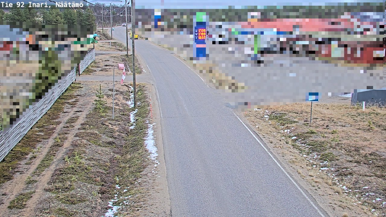 Weather Camera Image Väg 92 Enare, Näätämö, Inari, Lappi