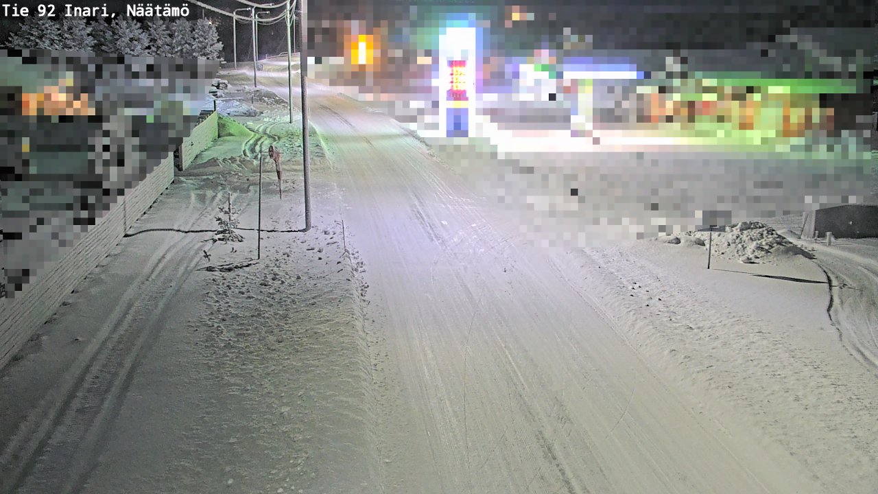 Kelikamerat Kuva Tie 92 Inari, Näätämö, Inari, Lappi