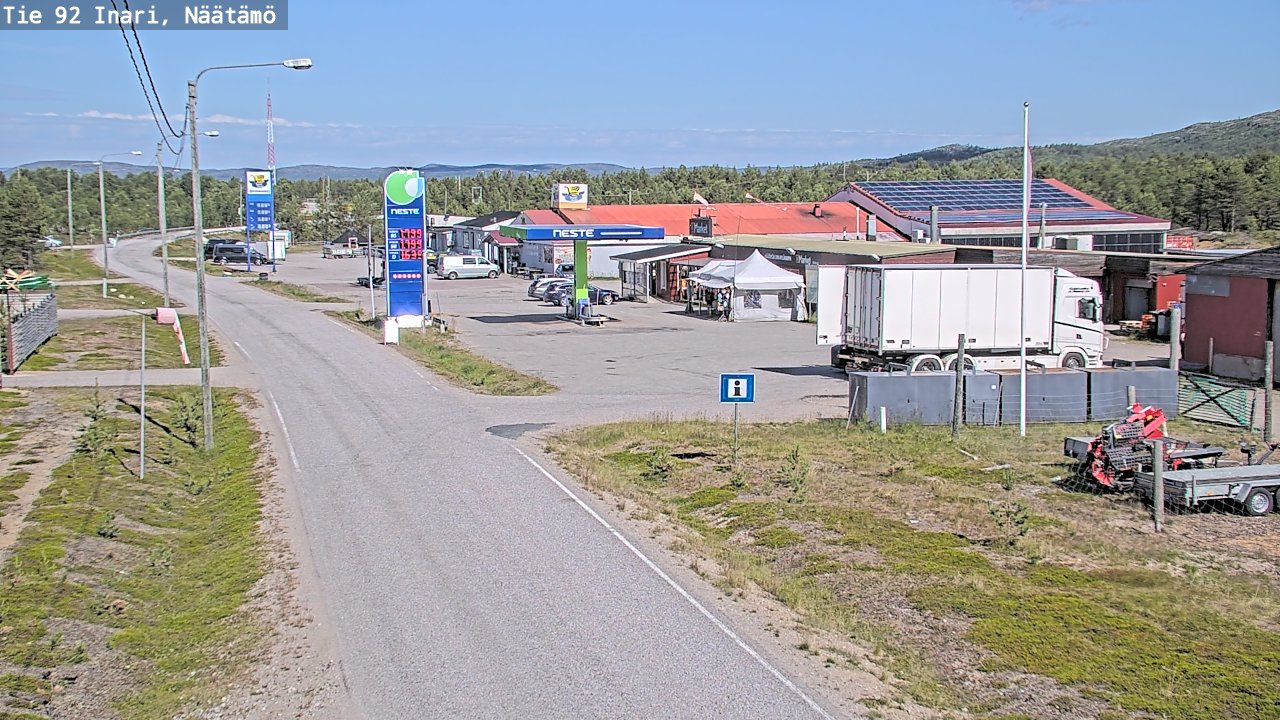 Weather Camera Image Väg 92 Enare, Näätämö, Inari, Lappi
