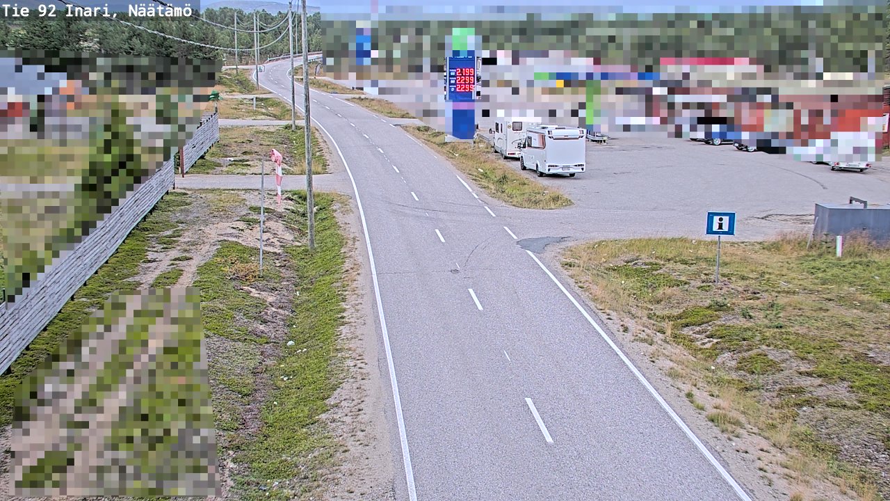 Kelikamerat Kuva Tie 92 Inari, Näätämö, Inari, Lappi