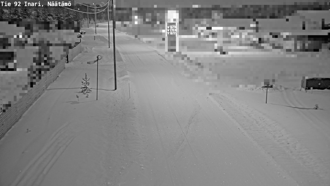 Weather Camera Image Road 92 Inari, Näätämö, Inari, Lappi