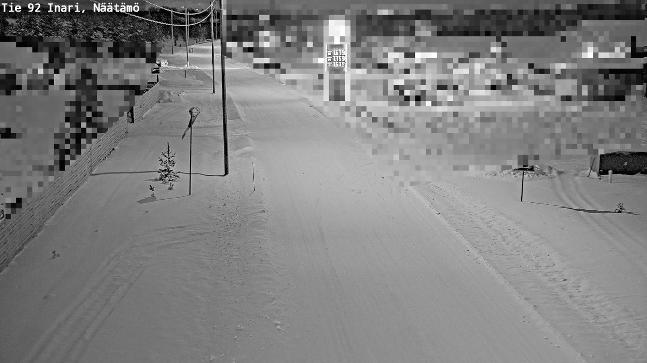 Weather Camera Image Road 92 Inari, Näätämö, Inari, Lappi