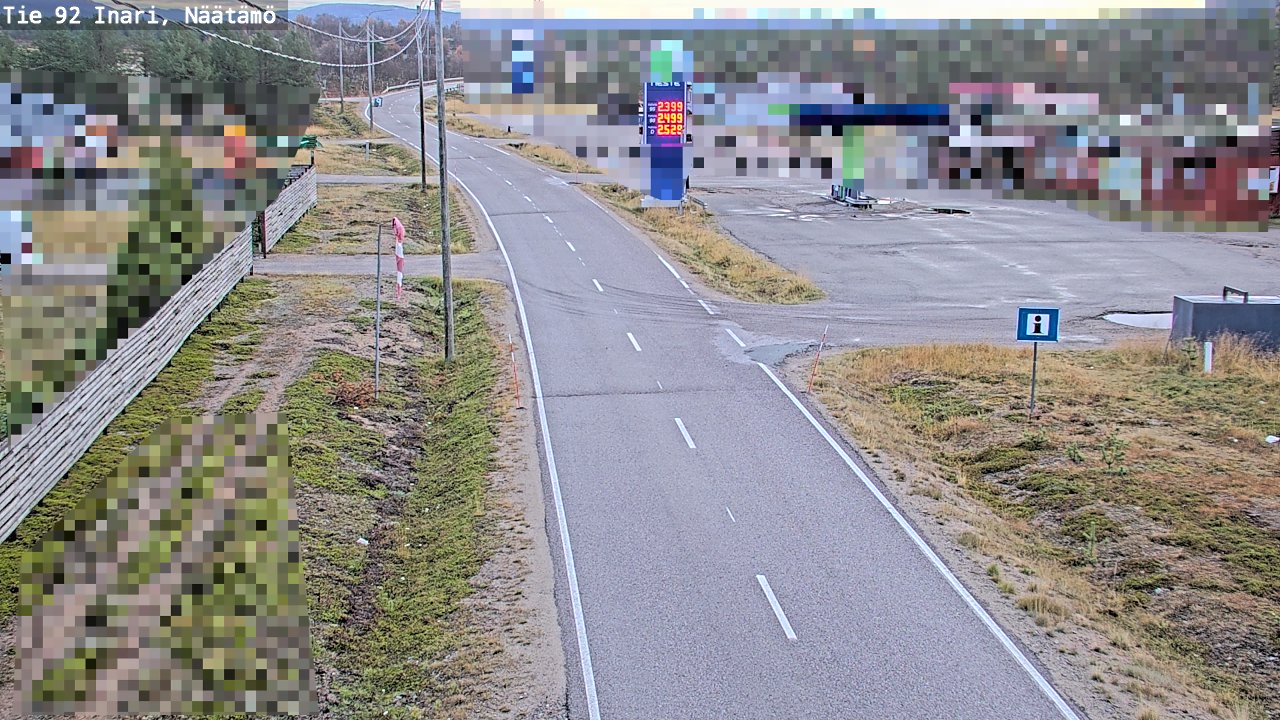 Kelikamerat Kuva Tie 92 Inari, Näätämö, Inari, Lappi