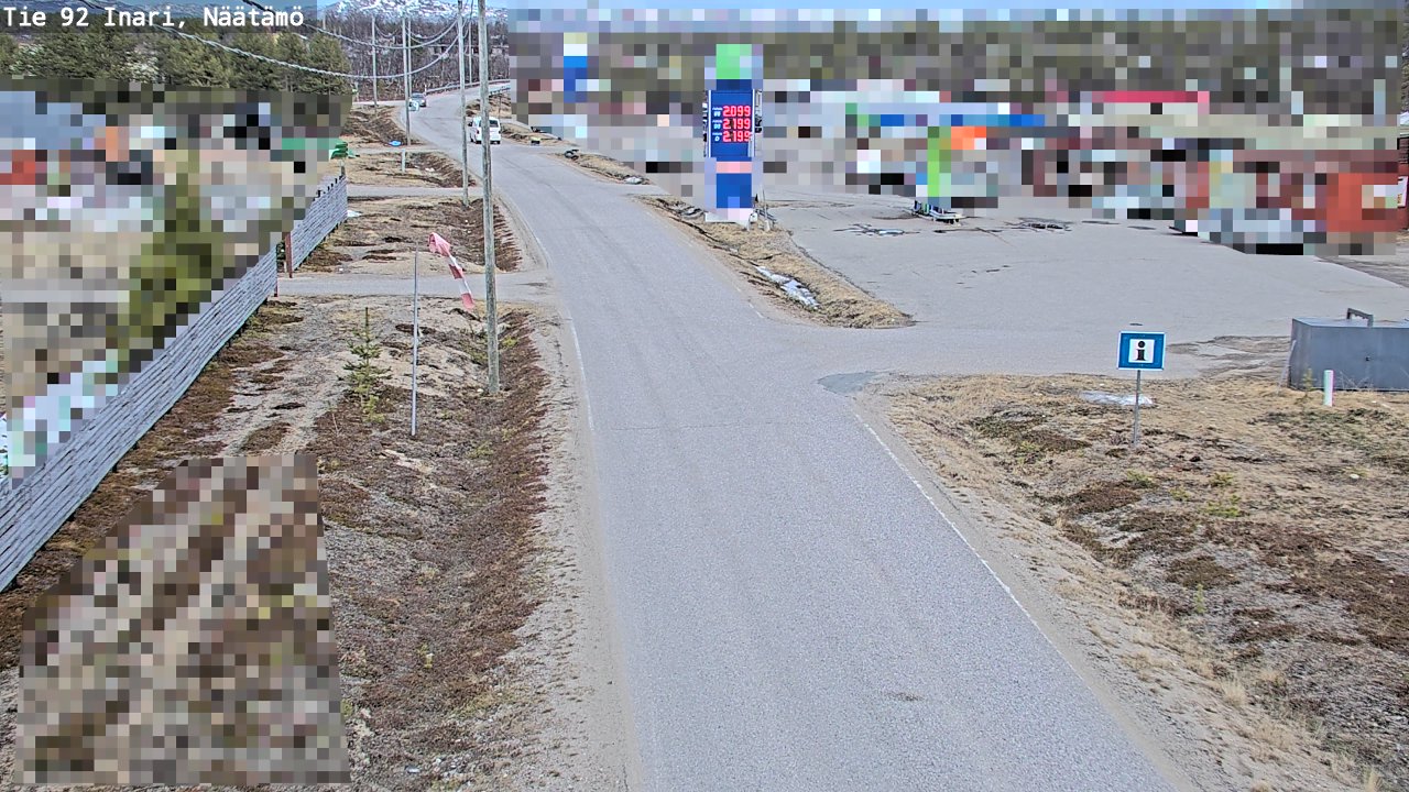 Kelikamerat Kuva Tie 92 Inari, Näätämö, Inari, Lappi