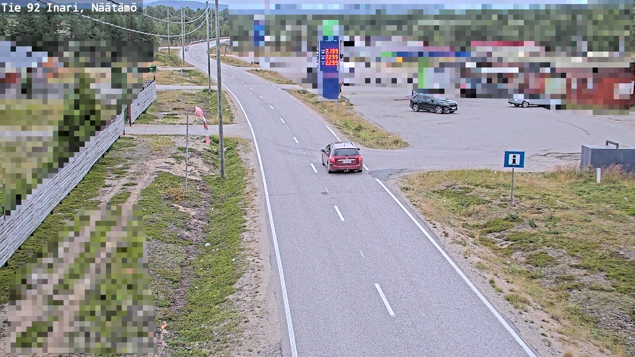 Kelikamerat Kuva Tie 92 Inari, Näätämö, Inari, Lappi