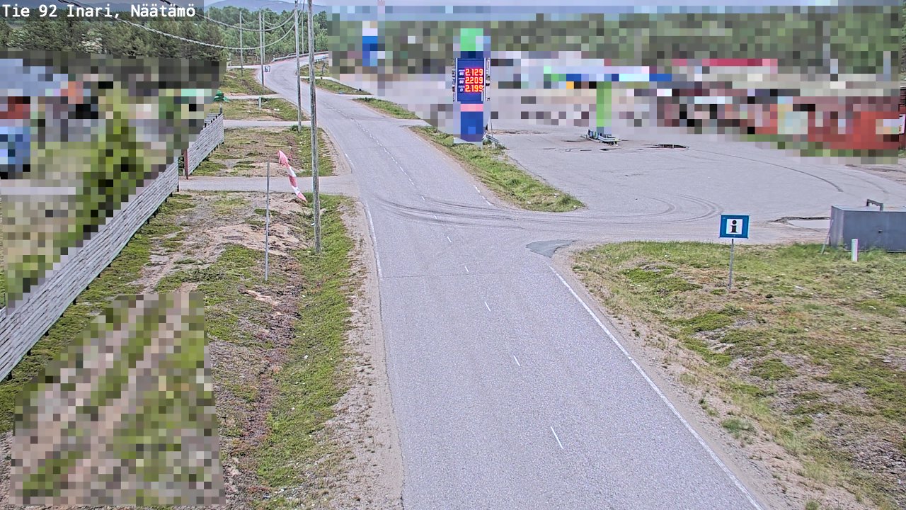 Kelikamerat Kuva Tie 92 Inari, Näätämö, Inari, Lappi