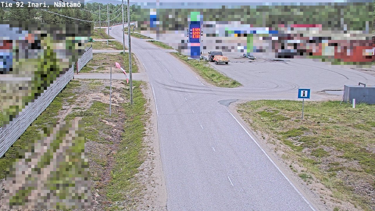 Kelikamerat Kuva Tie 92 Inari, Näätämö, Inari, Lappi