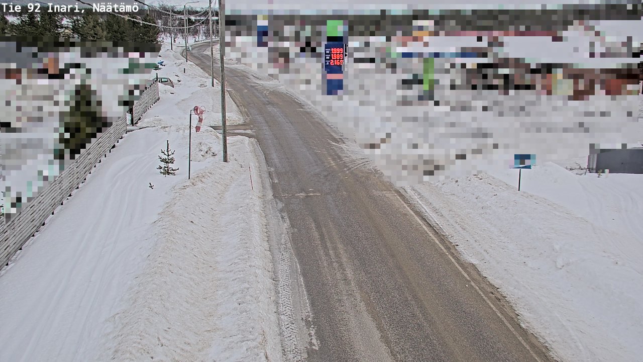 Kelikamerat Kuva Tie 92 Inari, Näätämö, Inari, Lappi