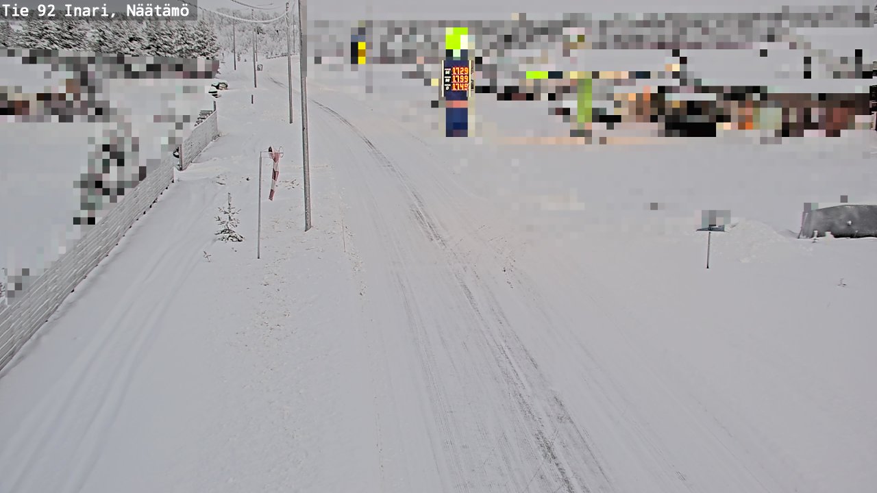 Kelikamerat Kuva Tie 92 Inari, Näätämö, Inari, Lappi