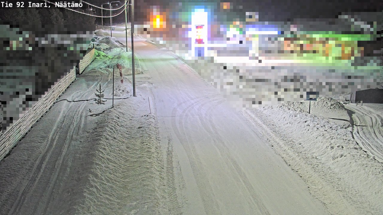 Kelikamerat Kuva Tie 92 Inari, Näätämö, Inari, Lappi