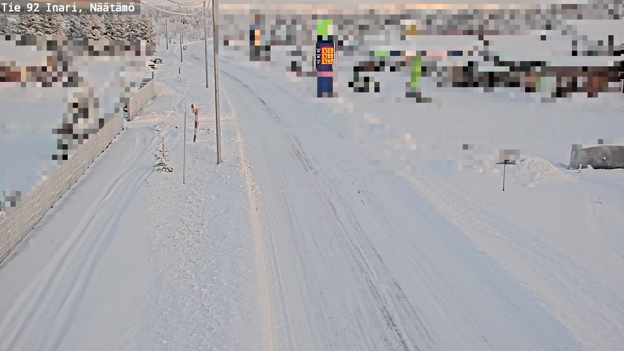 Kelikamerat Kuva Tie 92 Inari, Näätämö, Inari, Lappi