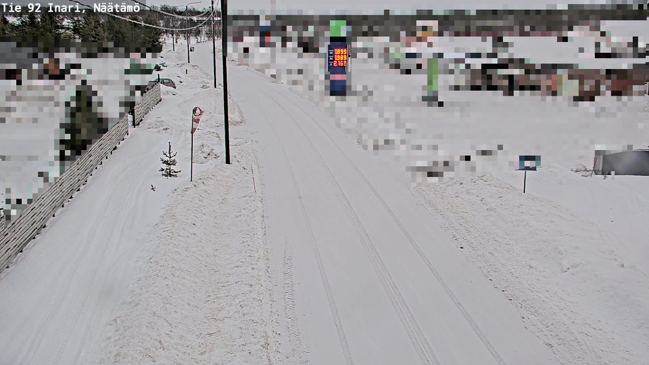 Kelikamerat Kuva Tie 92 Inari, Näätämö, Inari, Lappi