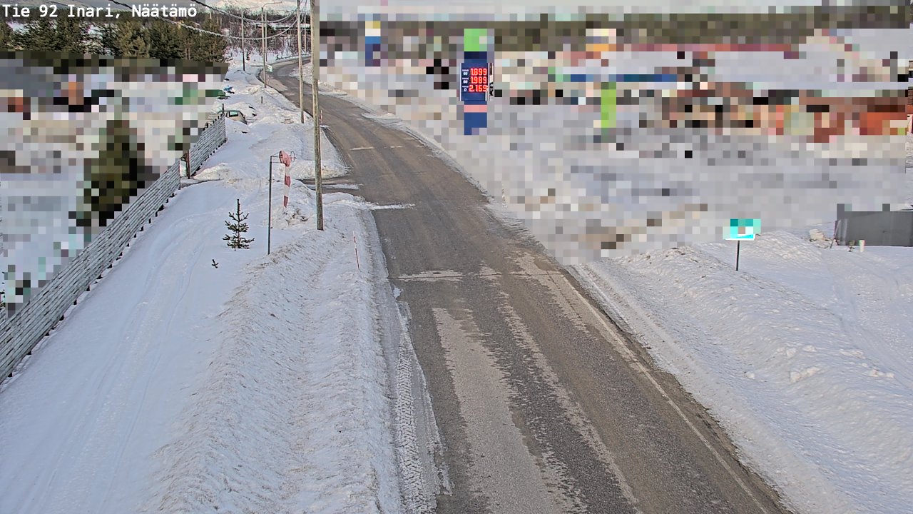 Kelikamerat Kuva Tie 92 Inari, Näätämö, Inari, Lappi