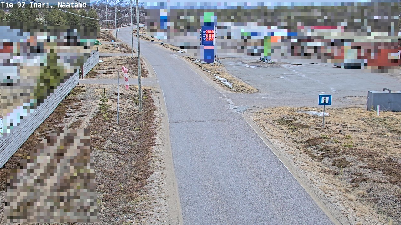 Kelikamerat Kuva Tie 92 Inari, Näätämö, Inari, Lappi