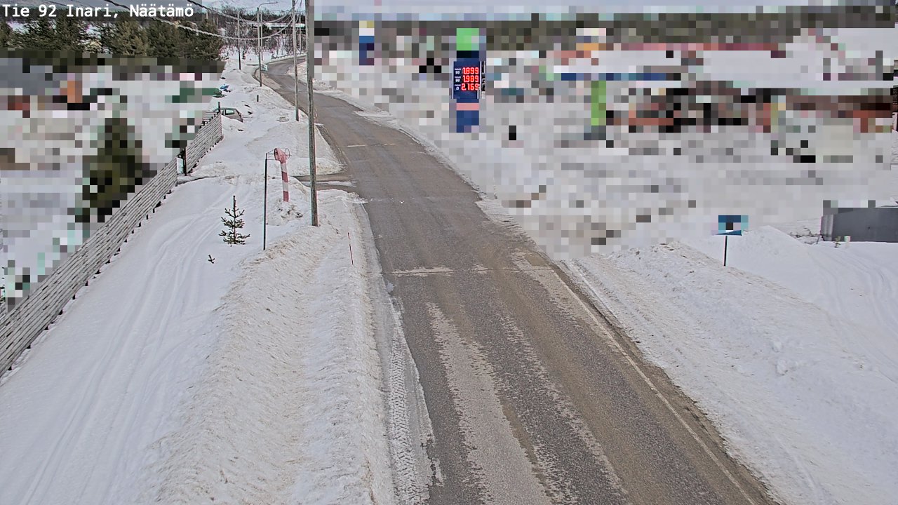 Kelikamerat Kuva Tie 92 Inari, Näätämö, Inari, Lappi
