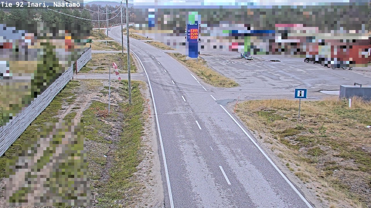 Kelikamerat Kuva Tie 92 Inari, Näätämö, Inari, Lappi